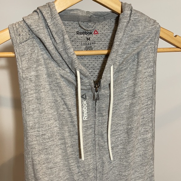 Reebok Racerback Hooded Zip Up Vest - Picture 3 of 4